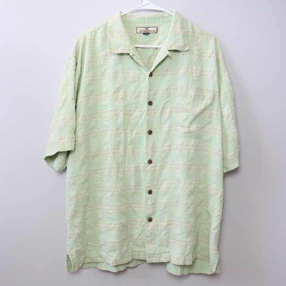 Tommy Bahama Other - Tommy Bahama Green Silk Button Down Extra Large XL